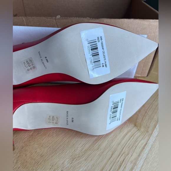 S21. NWT Massimo Matteo Celeste Mid Heel Pump 8M - Picture 5 of 6